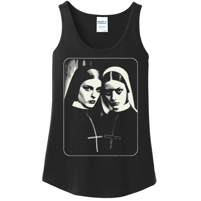 Occult Dark Art Unholy Nun Gothic Ladies Essential Tank