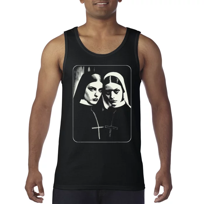 Occult Dark Art Unholy Nun Gothic Tank Top