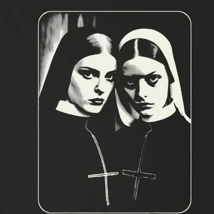 Occult Dark Art Unholy Nun Gothic Toddler Long Sleeve Shirt