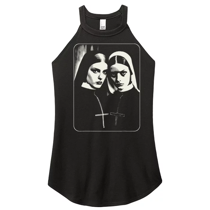 Occult Dark Art Unholy Nun Gothic Women’s Perfect Tri Rocker Tank