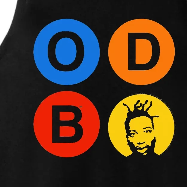 Ol Dirty Bastard Letters & Circles Ladies Tri-Blend Wicking Tank