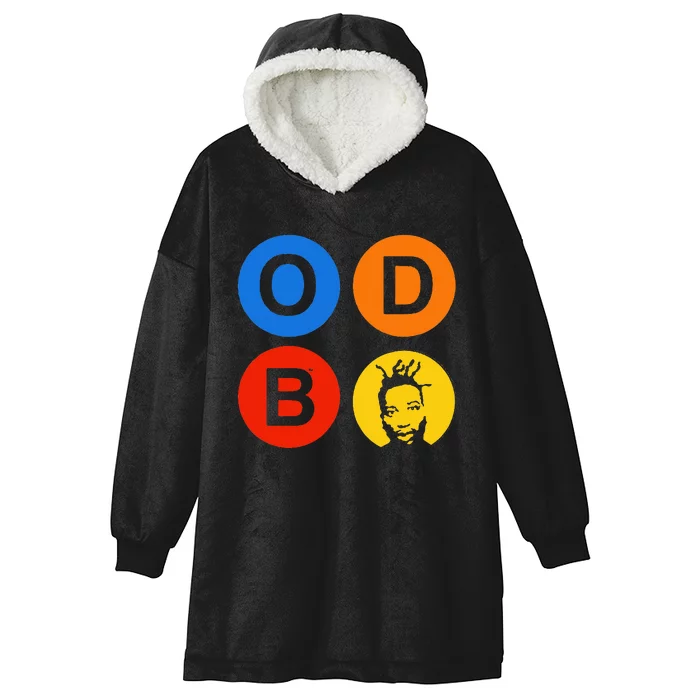 Ol Dirty Bastard Letters & Circles Hooded Wearable Blanket