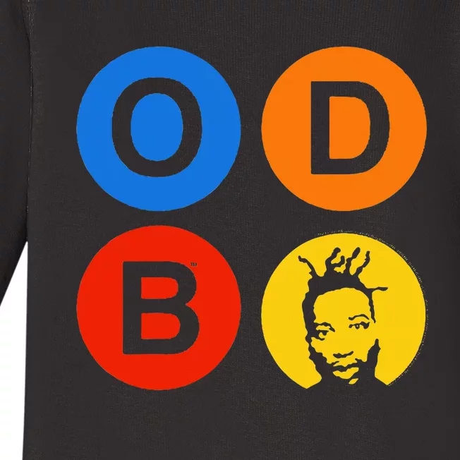 Ol Dirty Bastard Letters & Circles Baby Long Sleeve Bodysuit