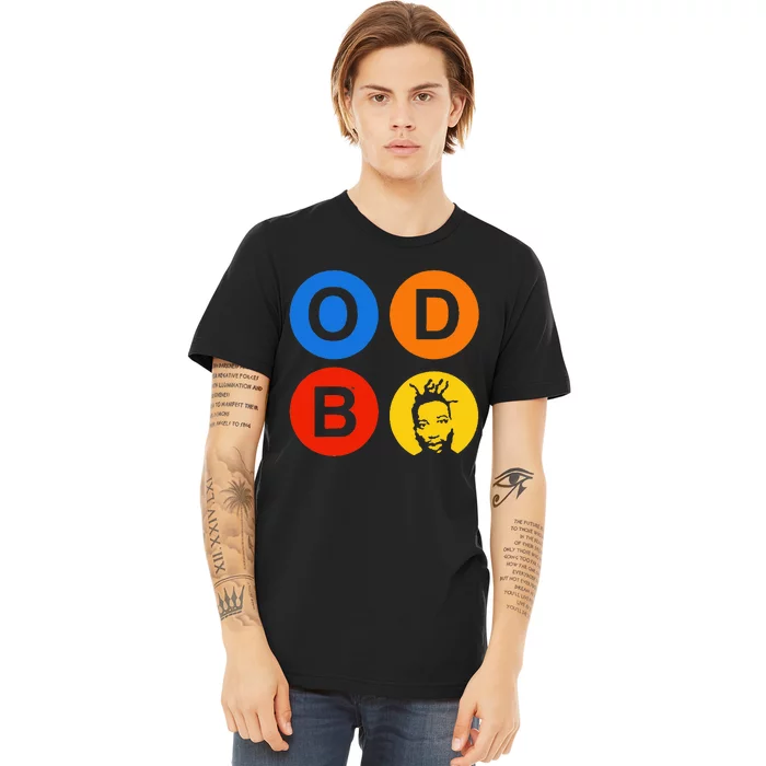 Ol Dirty Bastard Letters & Circles Premium T-Shirt