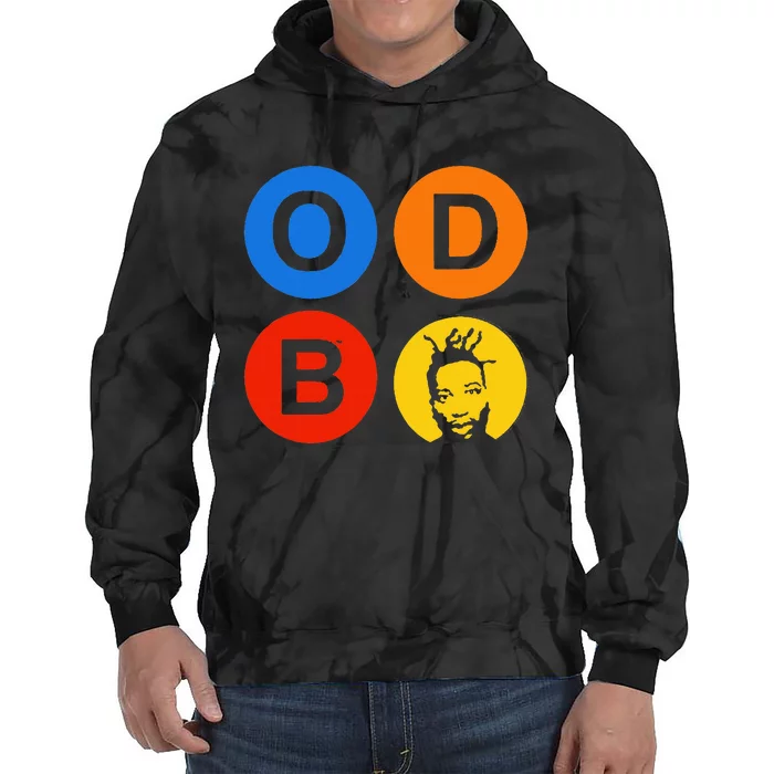 Ol Dirty Bastard Letters & Circles Tie Dye Hoodie