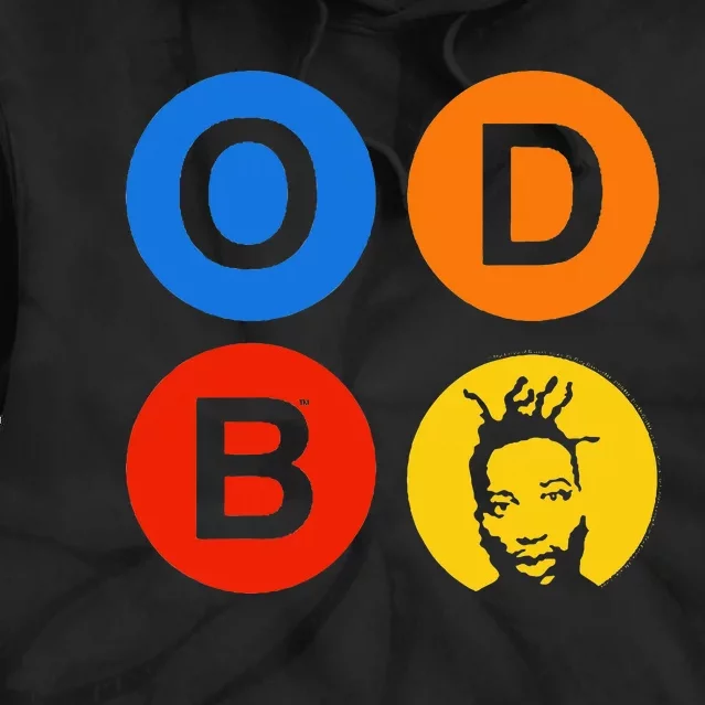 Ol Dirty Bastard Letters & Circles Tie Dye Hoodie