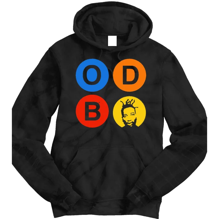 Ol Dirty Bastard Letters & Circles Tie Dye Hoodie