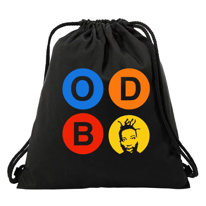 Ol Dirty Bastard Letters & Circles Drawstring Bag