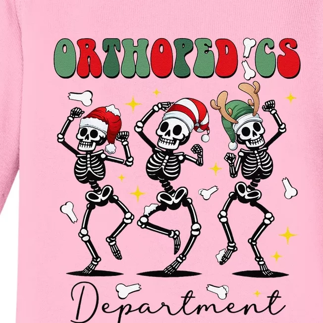 Orthopedics Department Christmas Ortho Group Team Nurse Baby Long Sleeve Bodysuit