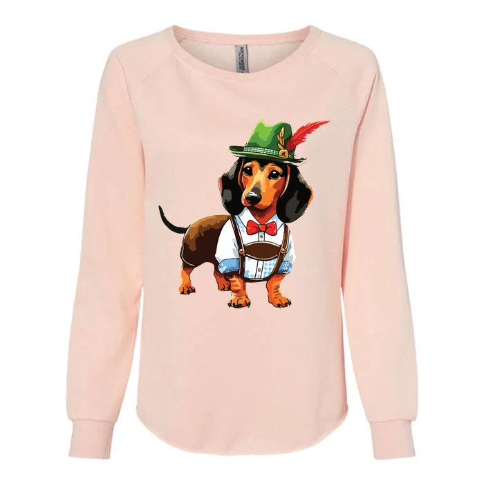 Oktoberfest Dachshund Cute Sausage Dog German Womens California Wash Sweatshirt