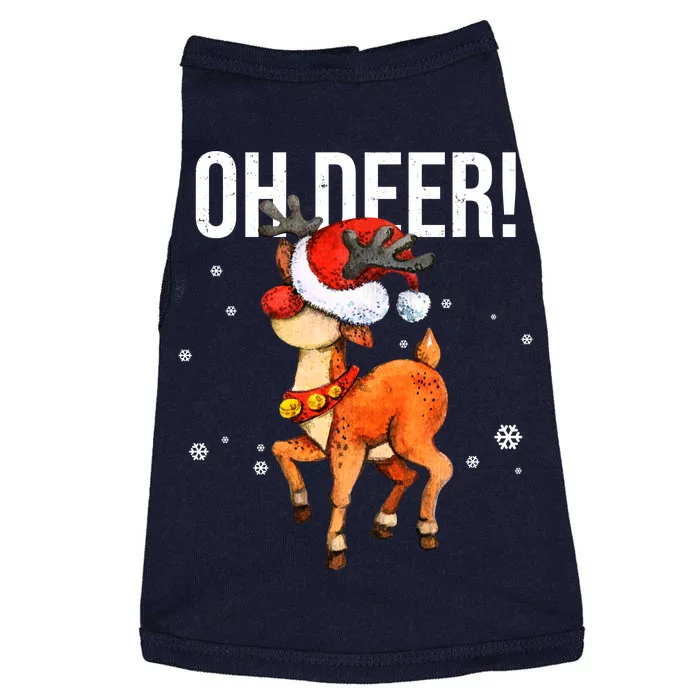 Oh Deer Christmas Holiday Vintage Gift Doggie Tank