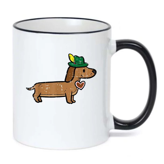 Oktoberfest Dachshund Cute Sausage Dog German Black Color Changing Mug