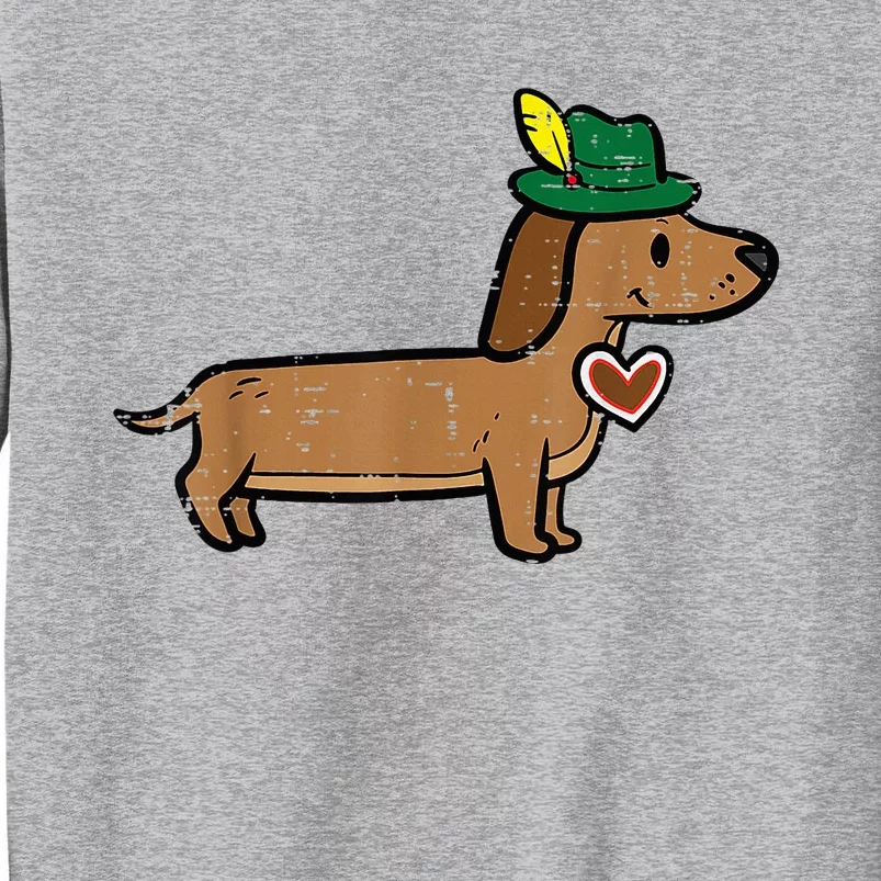 Oktoberfest Dachshund Cute Sausage Dog German Tall Sweatshirt