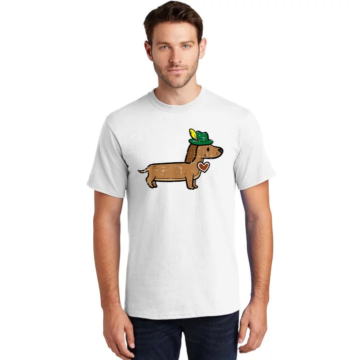 Oktoberfest Dachshund Cute Sausage Dog German Tall T-Shirt