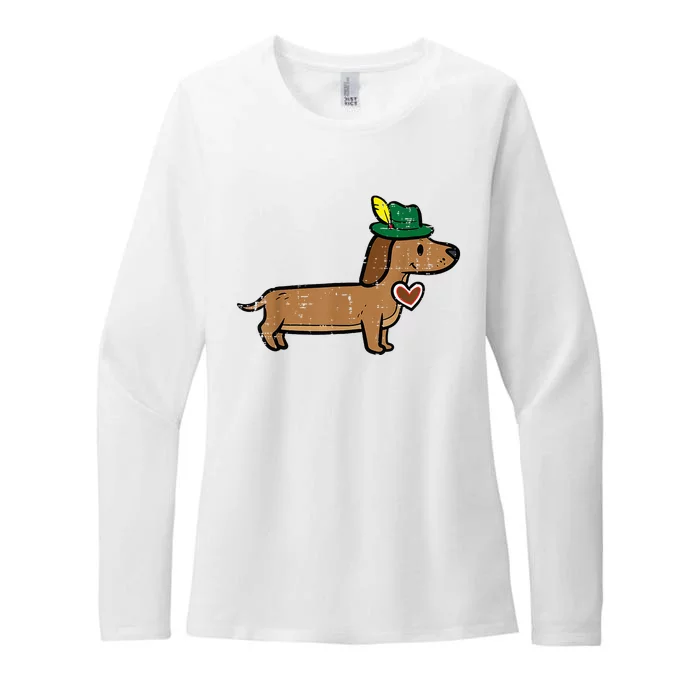 Oktoberfest Dachshund Cute Sausage Dog German Womens CVC Long Sleeve Shirt