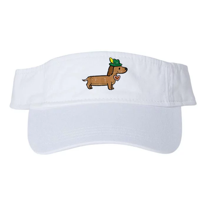 Oktoberfest Dachshund Cute Sausage Dog German Valucap Bio-Washed Visor