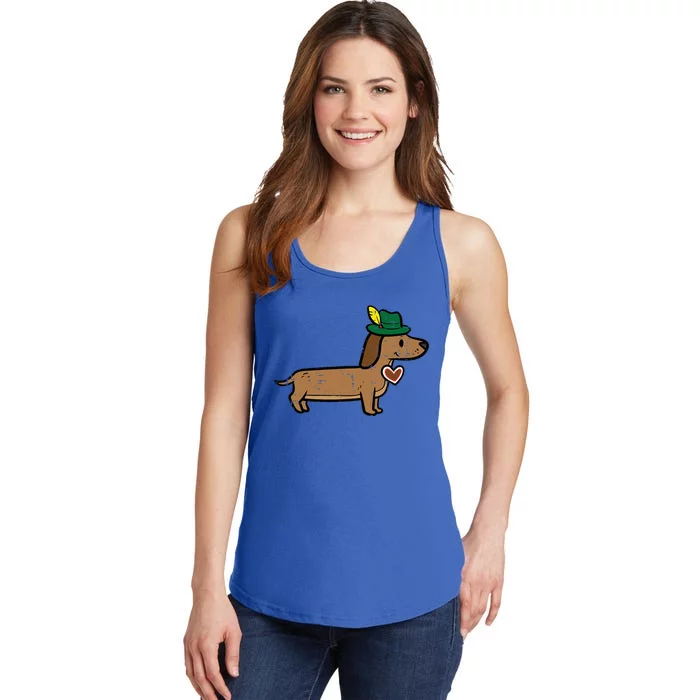 Oktoberfest Dachshund Cute Sausage Dog German Ladies Essential Tank