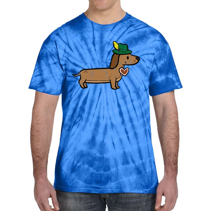 Oktoberfest Dachshund Cute Sausage Dog German Tie-Dye T-Shirt