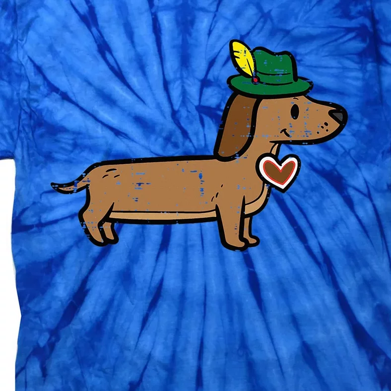 Oktoberfest Dachshund Cute Sausage Dog German Tie-Dye T-Shirt