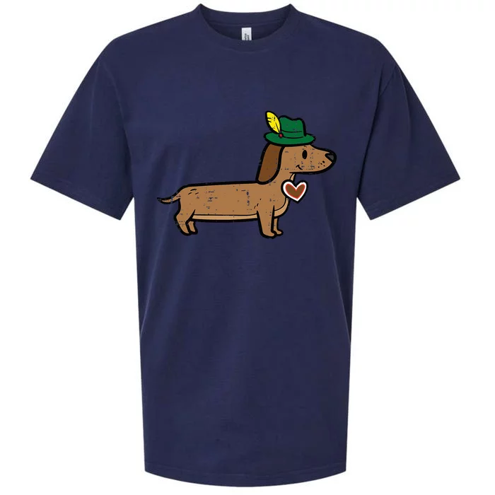 Oktoberfest Dachshund Cute Sausage Dog German Sueded Cloud Jersey T-Shirt