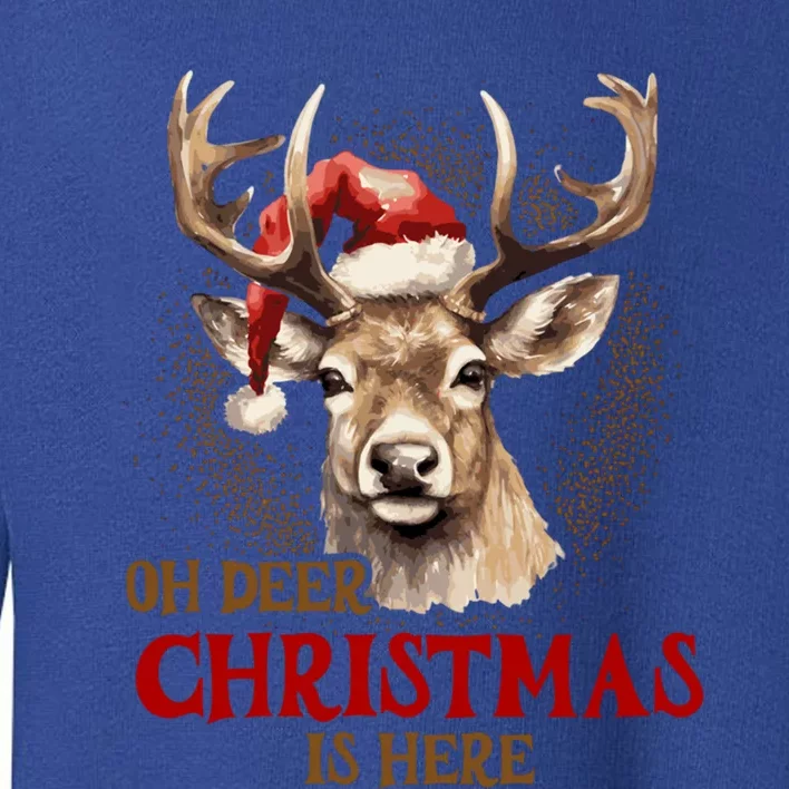 Oh Deer Christmas Is Here S Product Great Gift Toddler Sweatshirt