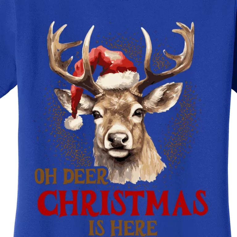 Oh Deer Christmas Is Here S Product Great Gift Women's T-Shirt