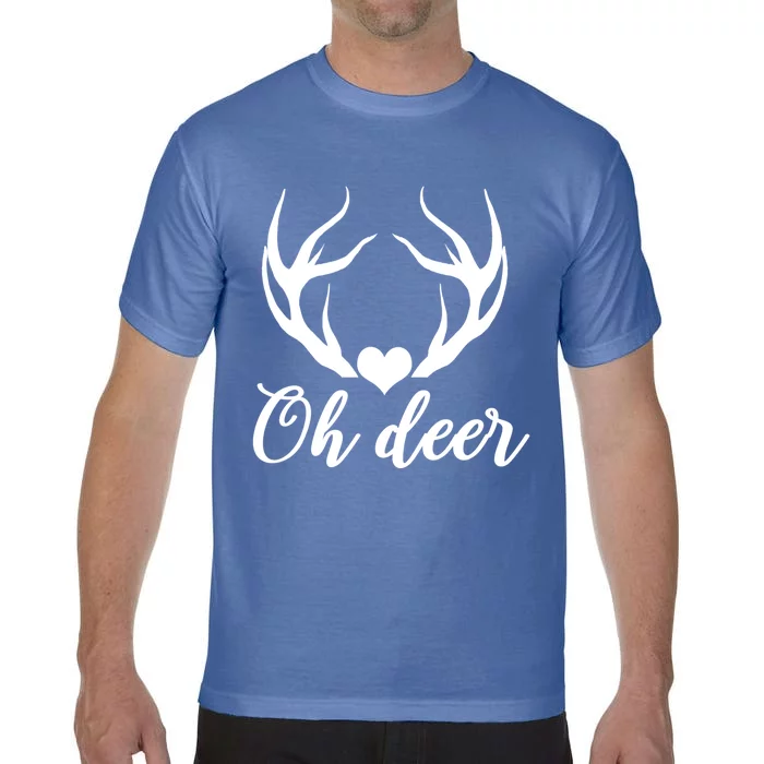 Oh Deer Cute Christmas Hunter Great Gift Comfort Colors T-Shirt