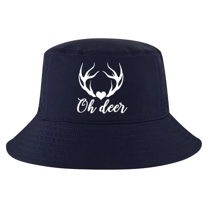 Oh Deer Cute Christmas Hunter Great Gift Cool Comfort Performance Bucket Hat