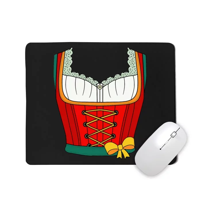 Oktoberfest Dirndl Costume For Halloween Party Mousepad