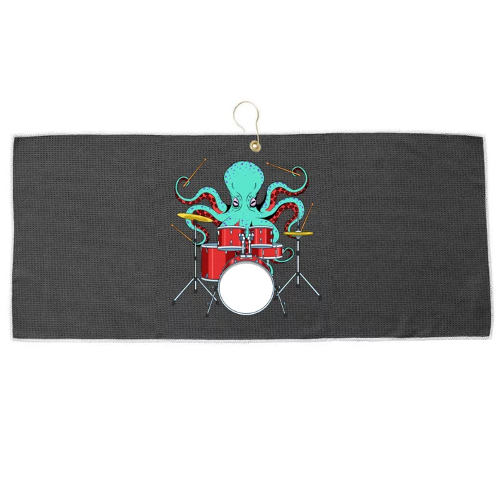 Octopus Drummer Drums Lover Kit Snare Bass Hihat Trap Set Large Microfiber Waffle Golf Towel