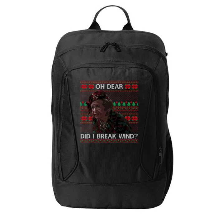 Oh Dear Did I Break Wind Funny Ugly Christmas City Backpack