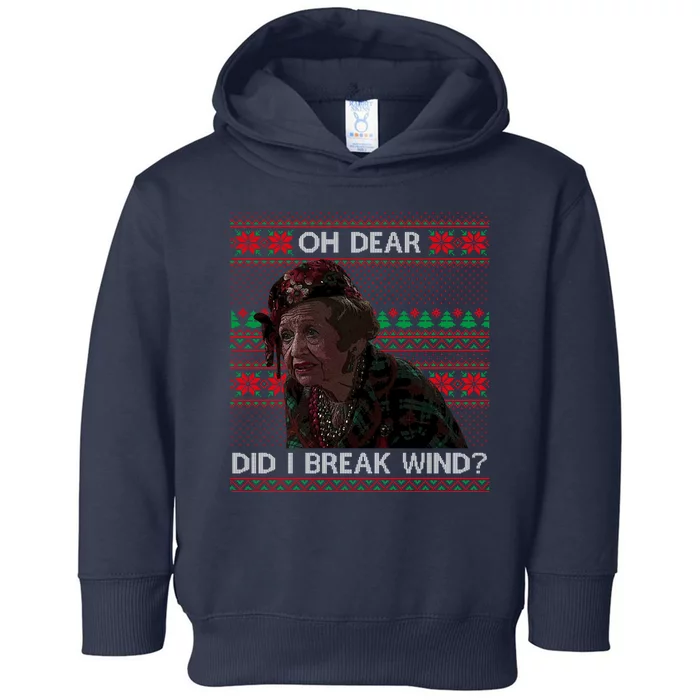 Oh Dear Did I Break Wind Funny Ugly Christmas Toddler Hoodie