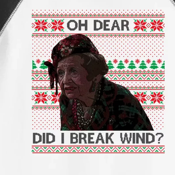 Oh Dear Did I Break Wind Funny Ugly Christmas Toddler Fine Jersey T-Shirt