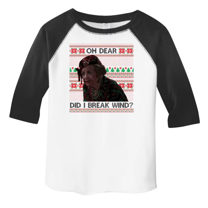 Oh Dear Did I Break Wind Funny Ugly Christmas Toddler Fine Jersey T-Shirt