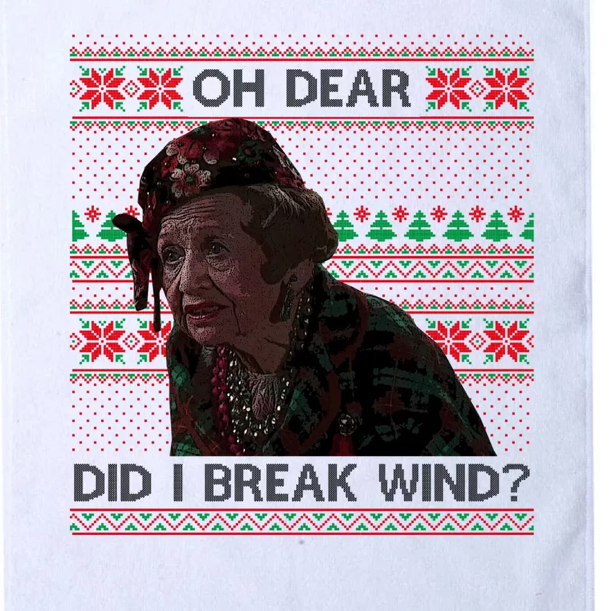 Oh Dear Did I Break Wind Funny Ugly Christmas Platinum Collection Golf Towel