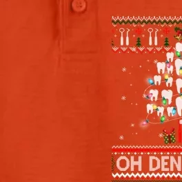 Oh Dentistree Dentist Christmas Ugly Xmas Sweater Gift Dry Zone Grid Performance Polo