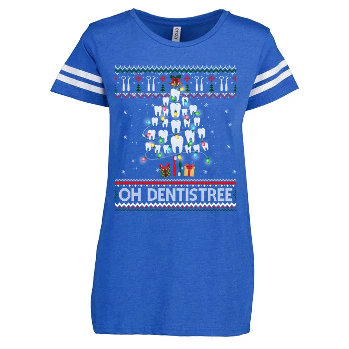 Oh Dentistree Dentist Christmas Ugly Xmas Sweater Gift Enza Ladies Jersey Football T-Shirt