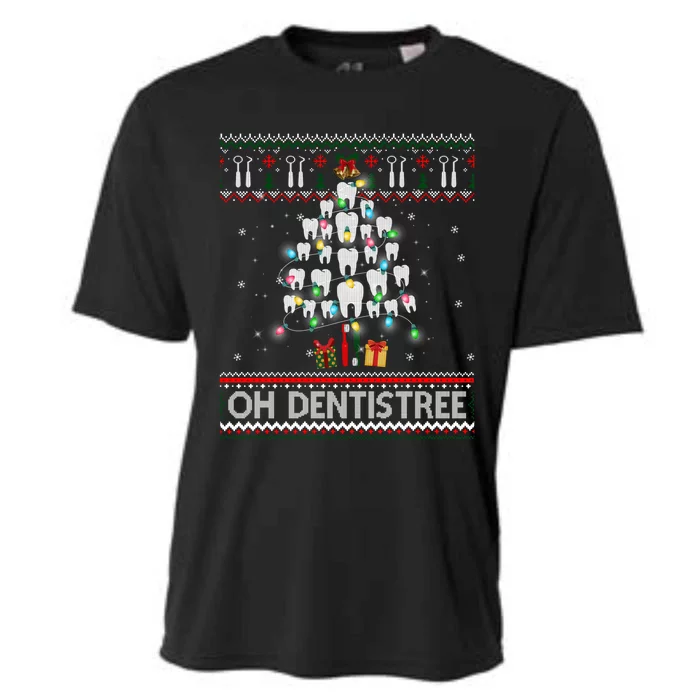 Oh Dentistree Dentist Christmas Ugly Xmas Sweater Gift Cooling Performance Crew T-Shirt