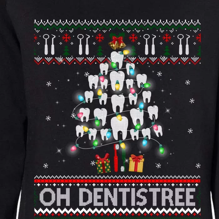 Oh Dentistree Dentist Christmas Ugly Xmas Sweater Gift Womens California Wash Sweatshirt