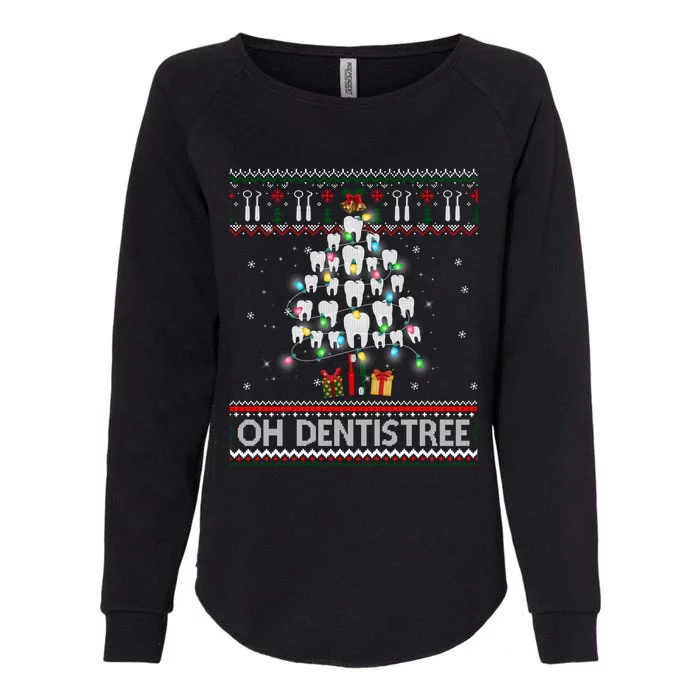 Oh Dentistree Dentist Christmas Ugly Xmas Sweater Gift Womens California Wash Sweatshirt