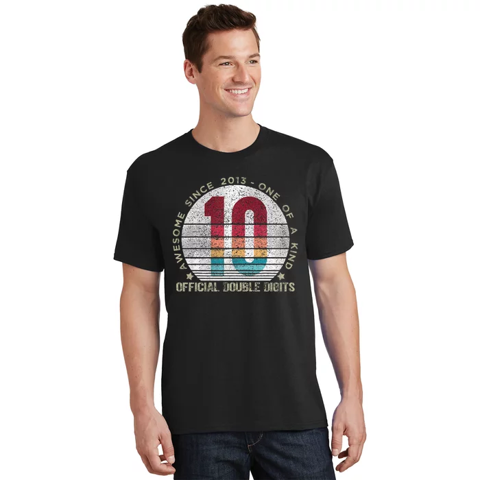 Official Double Digits Vintage 10 Year Old 10th Birthday T-Shirt