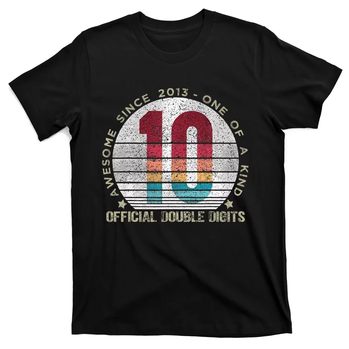 Official Double Digits Vintage 10 Year Old 10th Birthday T-Shirt