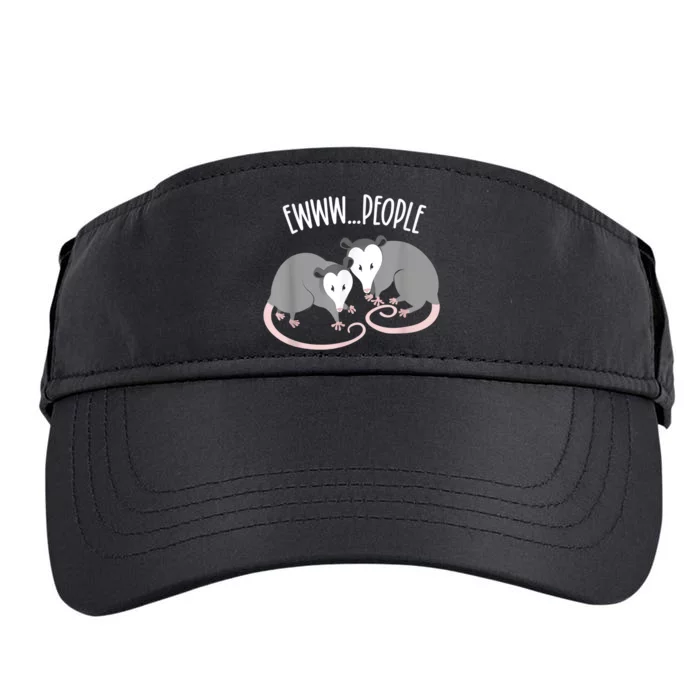 Opossum Drama Ewww People Funny Possum Adult Drive Performance Visor