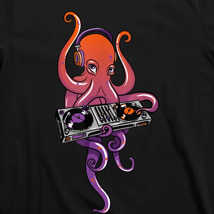 Octopus DJ Electronic Music Techno Rave Party T-Shirt