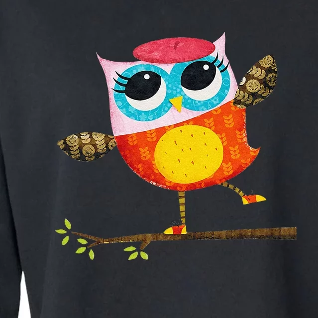 Owl Diaries Essentials Cropped Pullover Crew