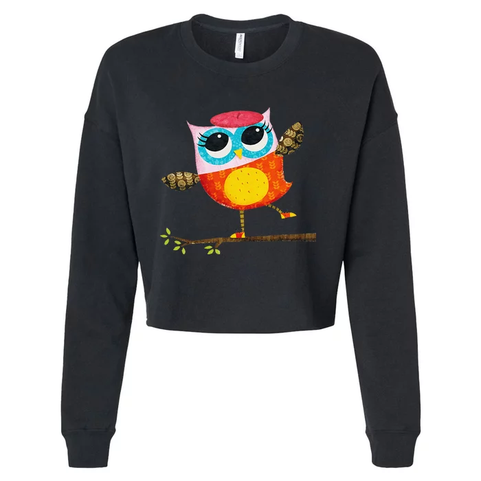 Owl Diaries Essentials Cropped Pullover Crew