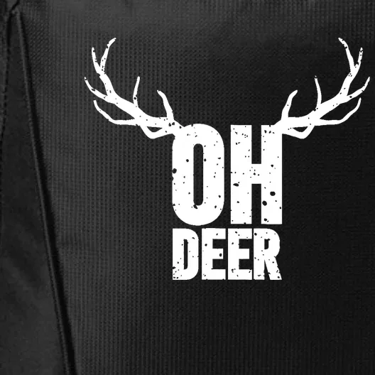 Oh Deer Funny Pun Gag City Backpack