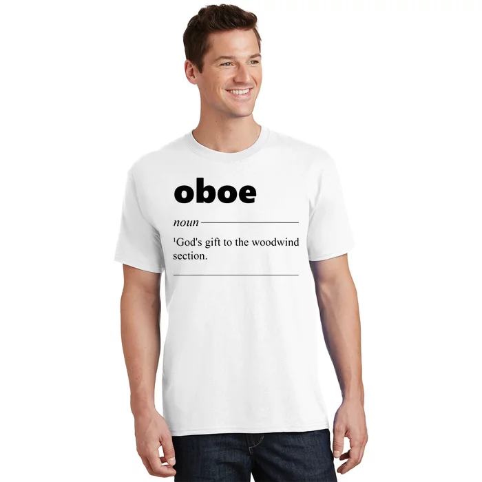 Oboe Definition Funny Gift For Oboist Oboe Lover T-Shirt