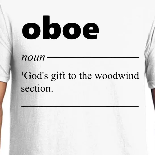 Oboe Definition Funny Gift For Oboist Oboe Lover Pajama Set