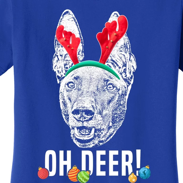 Oh Deer Funny Pharaoh Hound Xmas Gift Women's T-Shirt